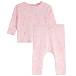 2pc Bright Pink Splatter Harem Set - Denny's