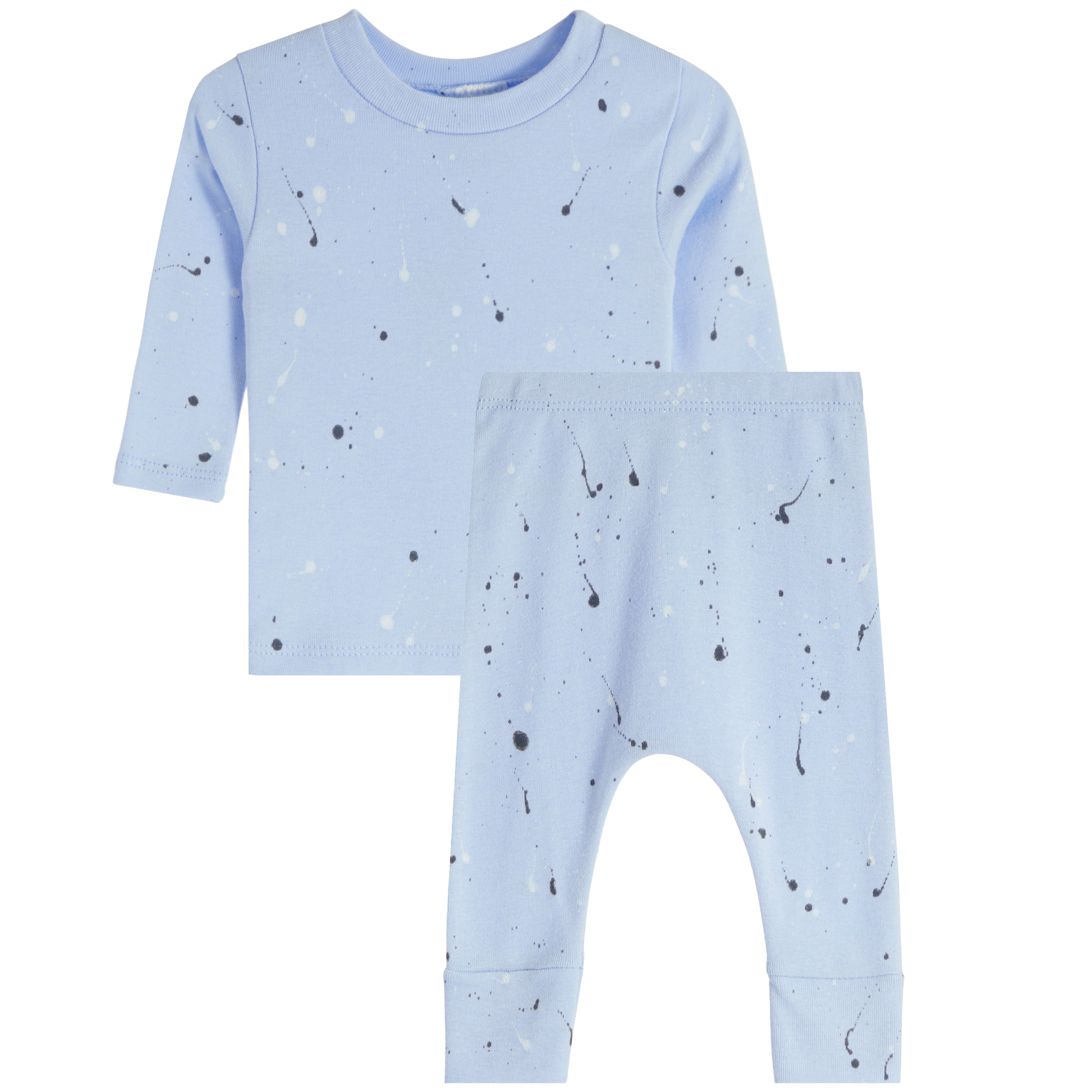 2pc Navy & White Splatter Harem Set - Denny's