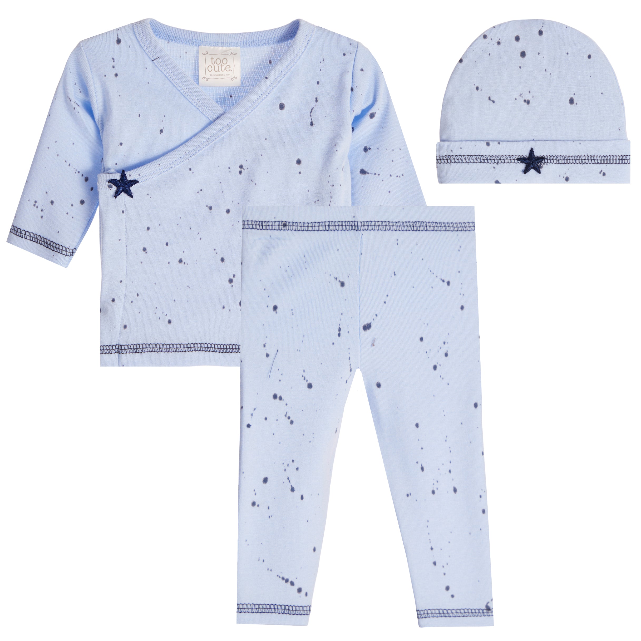 Navy Splatt Kimono Take Home Set - Denny's