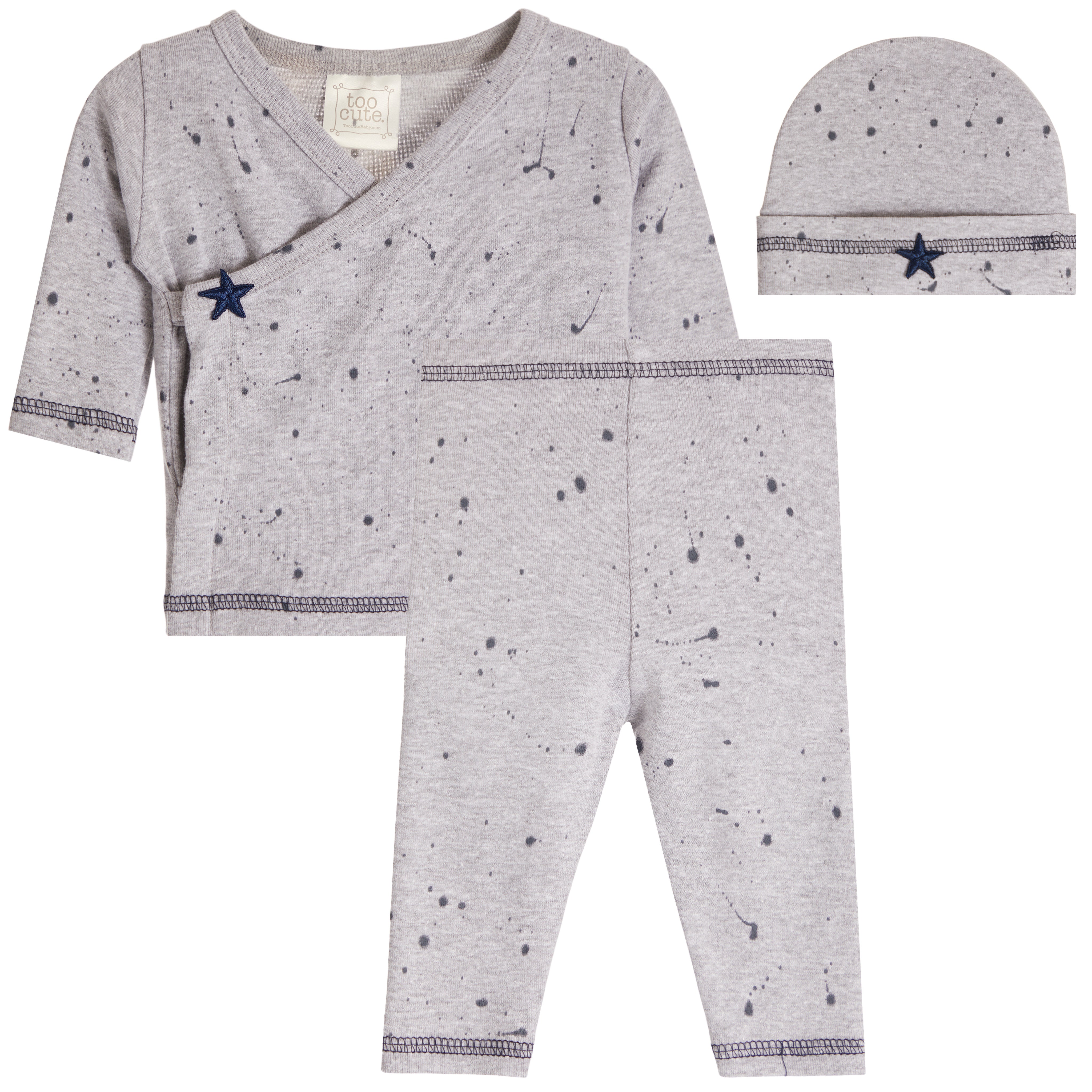 Navy Splatt Kimono Take Home Set - Denny's
