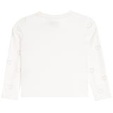 Long Sleeve All Over Crystal Hearts Top