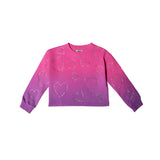 Tie Dye All Over Glitter Hearts Sweatshirt