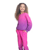 Tie Dye All Over Glitter Hearts Jogger