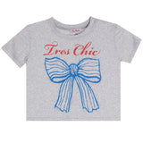 Short Sleeve Tee Wth Tres Chic Bow
