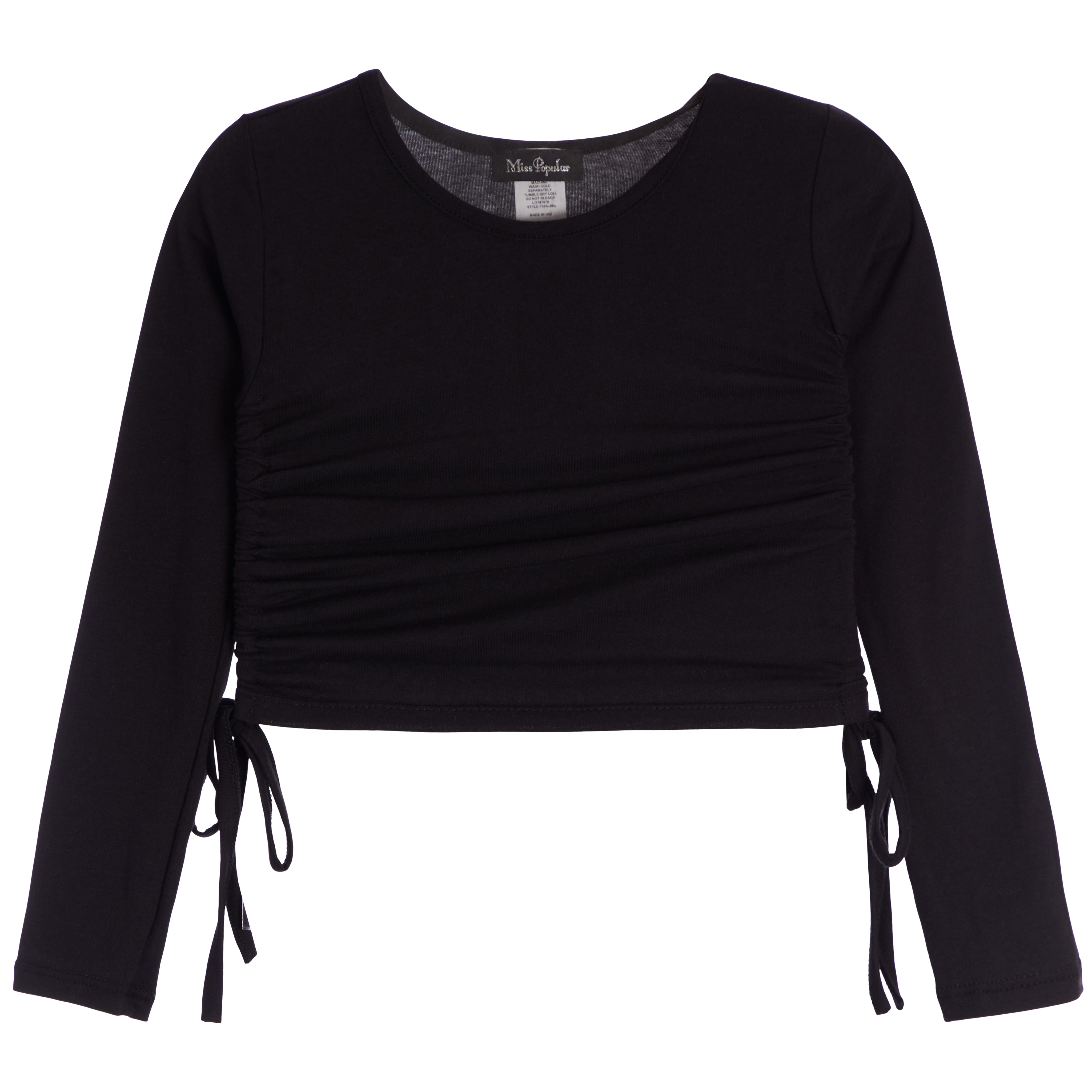 Cinched Side Long Sleeve Top - Denny's