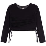 Cinched Side Long Sleeve Top - Denny's