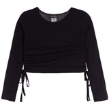 Cinched Side Long Sleeve Top - Denny's