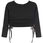 Cinched Side Long Sleeve Top - Denny's