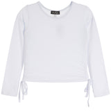 Cinched Side Long Sleeve Top - Denny's