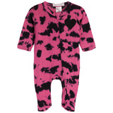 Heart Patch Tie Dye Footie - Denny's