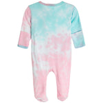 Lilac Star Tie Dye Footie - Denny's