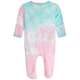 Lilac Star Tie Dye Footie - Denny's