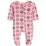 Smile Star Peace Footie - Denny's
