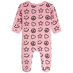 Smile Star Peace Footie - Denny's