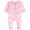 Flower Smile Print Footie - Denny's