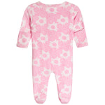 Flower Smile Print Footie - Denny's