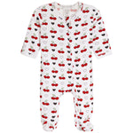Cherry & Heart Footie - Denny's
