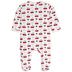 Cherry & Heart Footie - Denny's