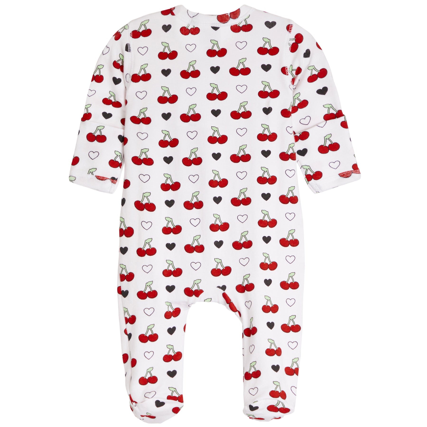 Cherry & Heart Footie - Denny's