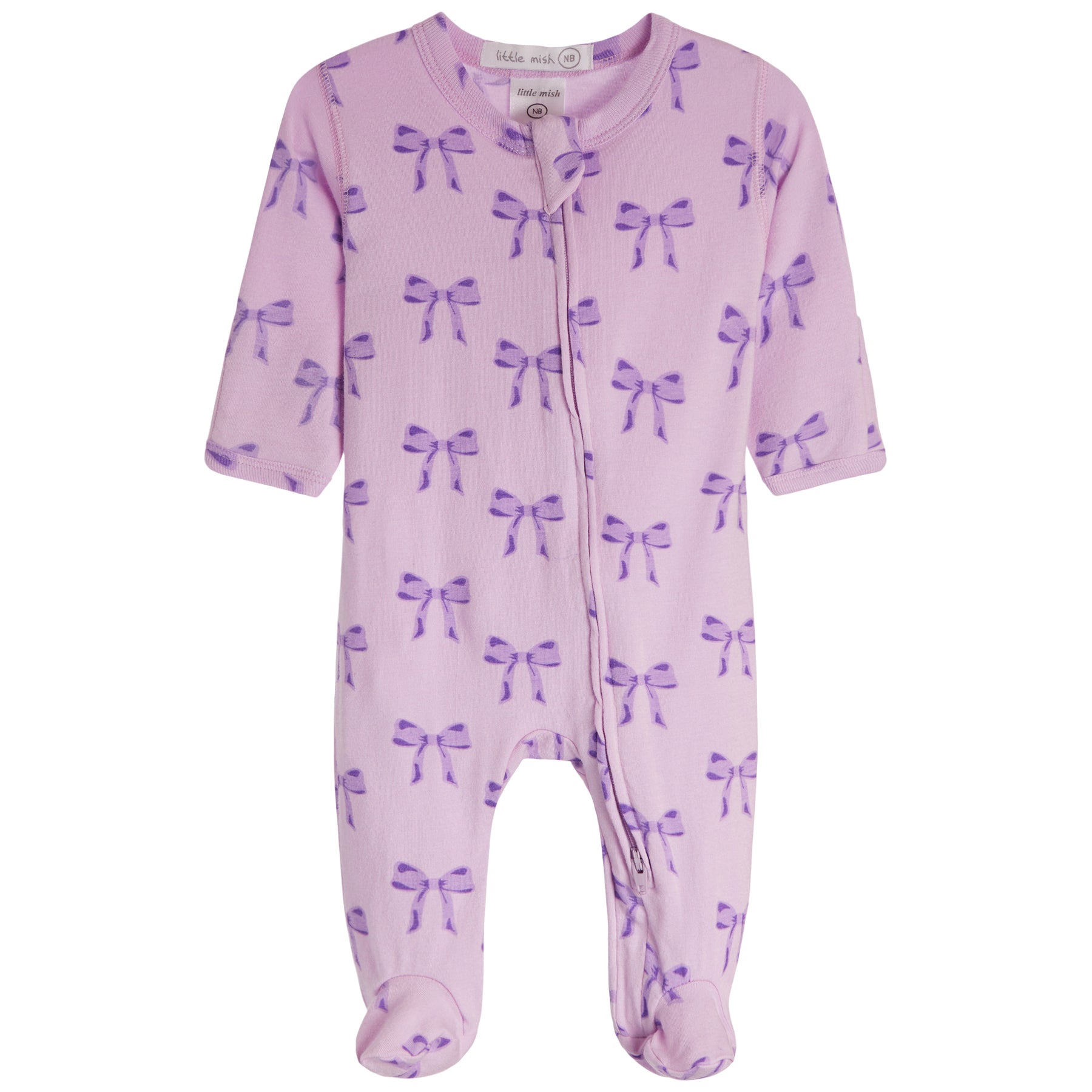 Lilac Bow Footie - Denny's