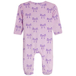 Lilac Bow Footie - Denny's