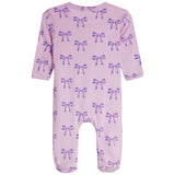 Lilac Bow Footie - Denny's