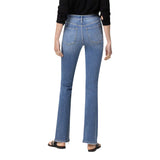 High Rise Distressed Mini Bootcut - Denny's