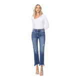 Mid Rise Stretch Distressed Ankle Bootcut - Denny's