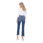 Mid Rise Stretch Distressed Ankle Bootcut - Denny's
