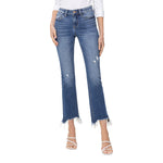 Mid Rise Stretch Distressed Ankle Bootcut - Denny's