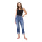 High Rise Stretch Cuff Straight Leg - Denny's
