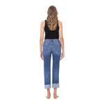 High Rise Stretch Cuff Straight Leg - Denny's