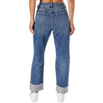 High Rise Stretch Cuff Straight Leg - Denny's