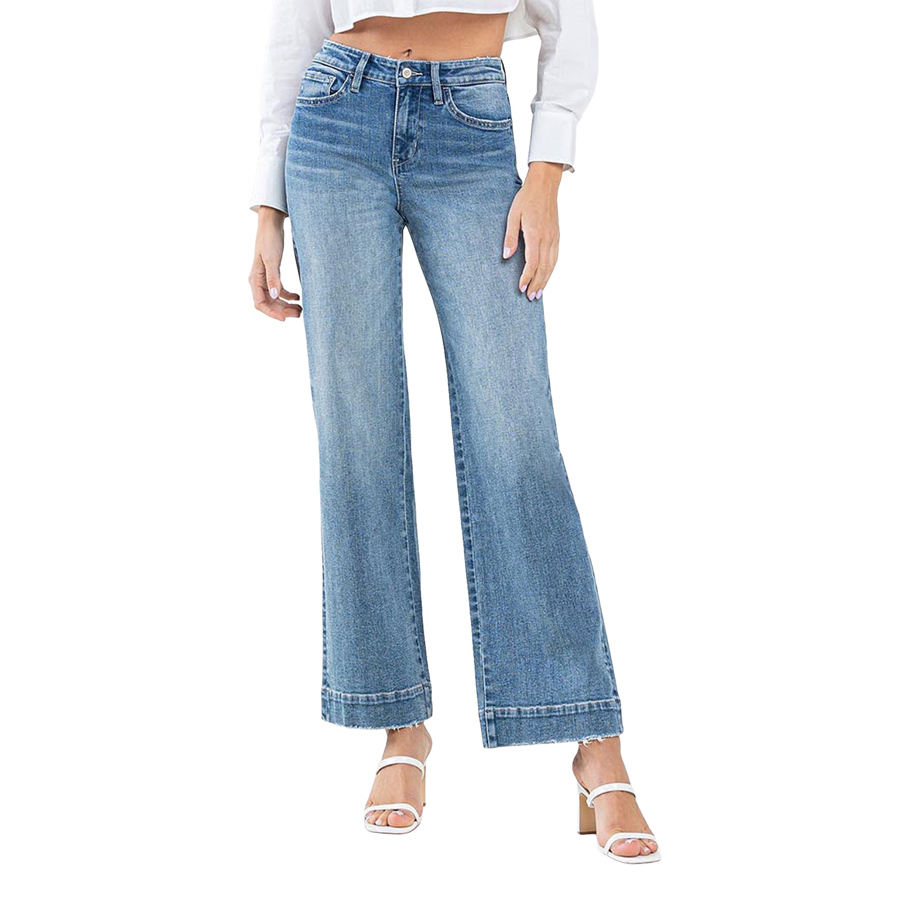 High Rise Wide Leg Jean - Denny's