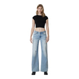 Low Rise Wide Barrel Jean