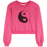 Ying Yang Puff Sleeve Sweatshirt - Denny's