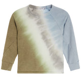 Diagonal Tie Dye Pull Over Crew - Denny's