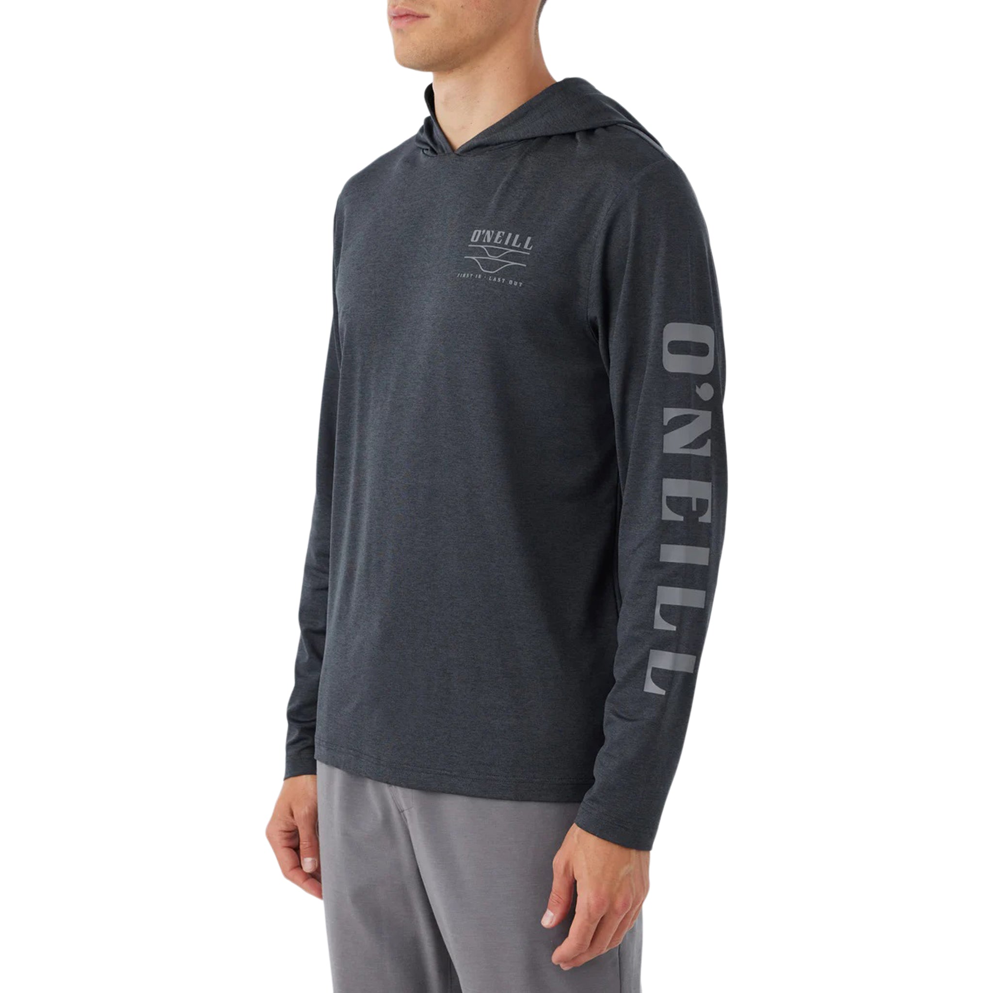 Long Sleeve Snap Hooded Tee - Denny's