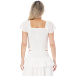 Faye FLutter Sleeve Top - Denny's