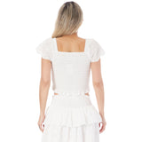 Faye FLutter Sleeve Top - Denny's