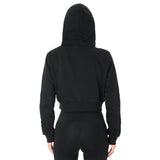 Fleece Crop Zip Hoodie - Denny's