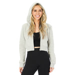 Fleece Crop Zip Hoodie - Denny's