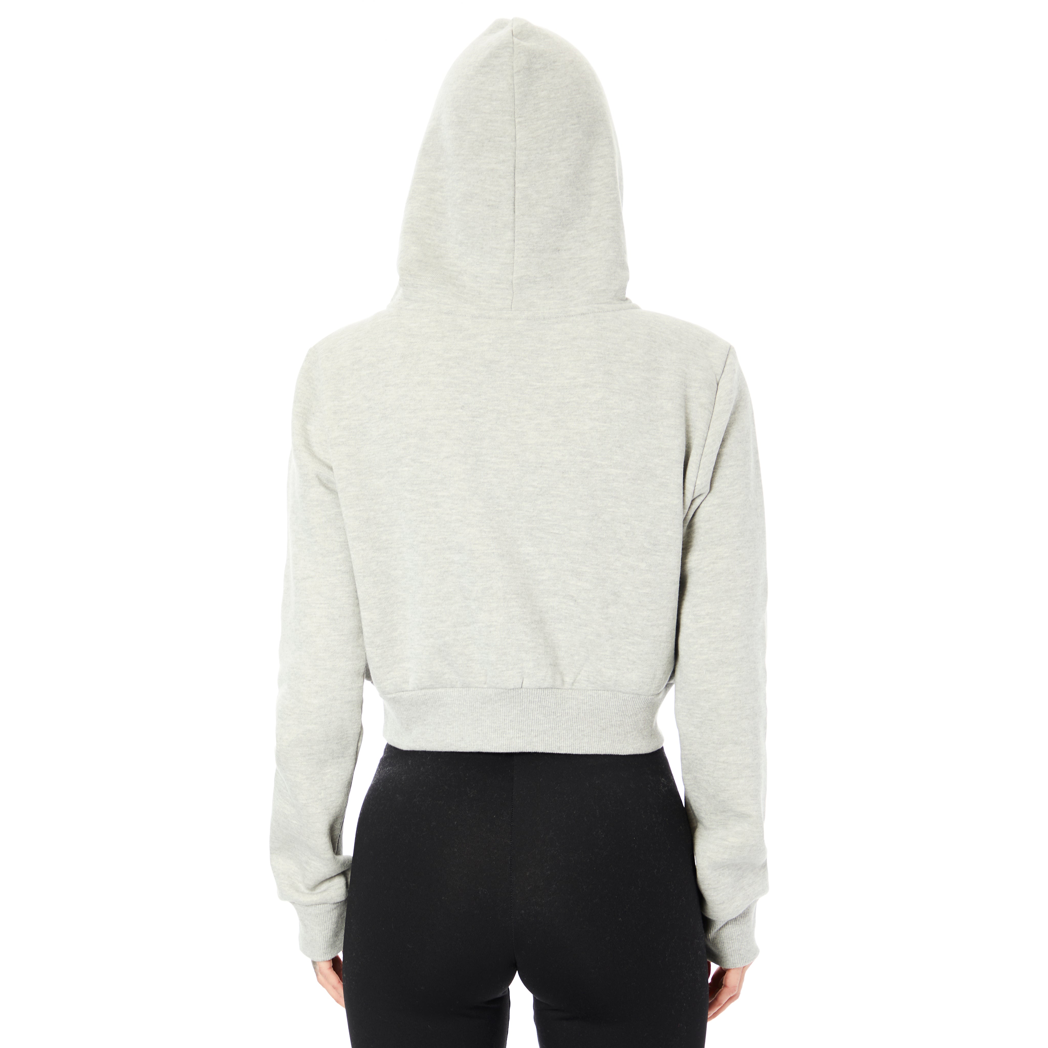 Fleece Crop Zip Hoodie - Denny's
