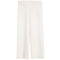 A pair of wide-leg sweatpants in a light heathered cream or off-white fabric, shown flat against a solid white background.