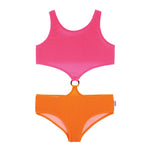 1pc Ring Middle Crinkle Bathing Suit - Denny's