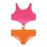 1pc Ring Middle Crinkle Bathing Suit - Denny's