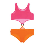 1pc Ring Middle Crinkle Bathing Suit - Denny's