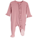Ruffle Footie Petunia Pink - Denny's