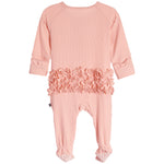 Ruffle Footie Perfect Pink - Denny's
