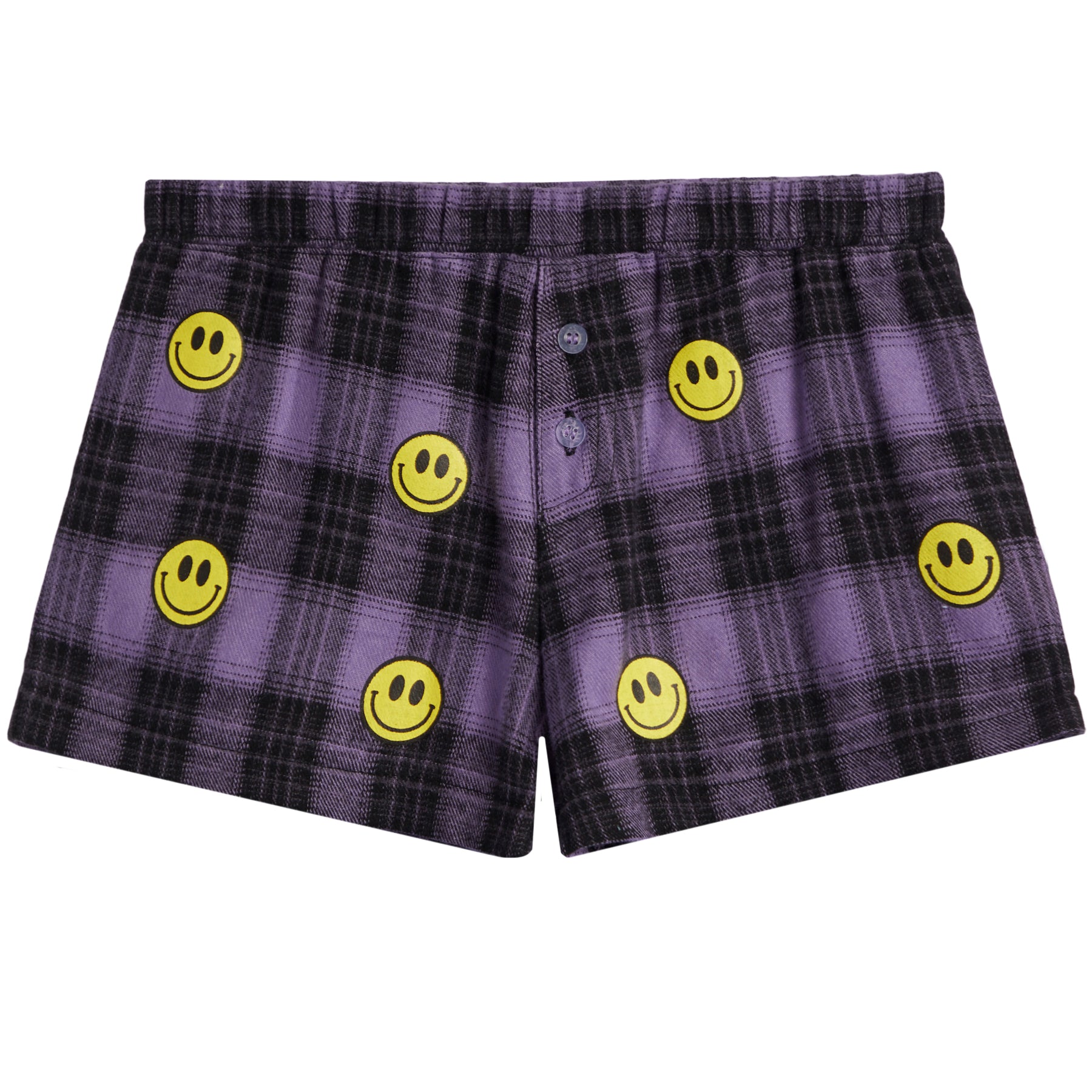Smiley Flannel Short - Denny's